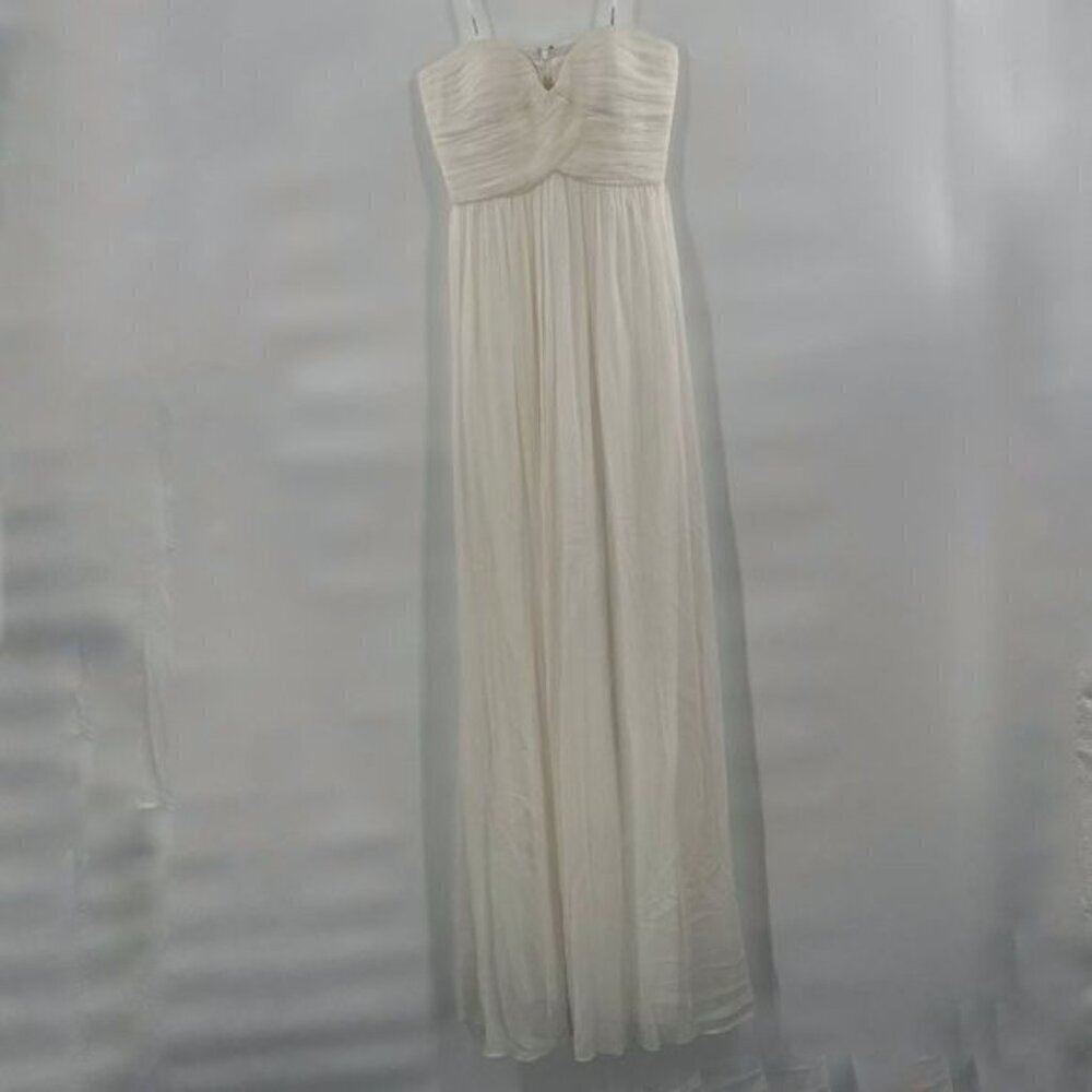 Fancy Schmancy cream long dress gown size 2